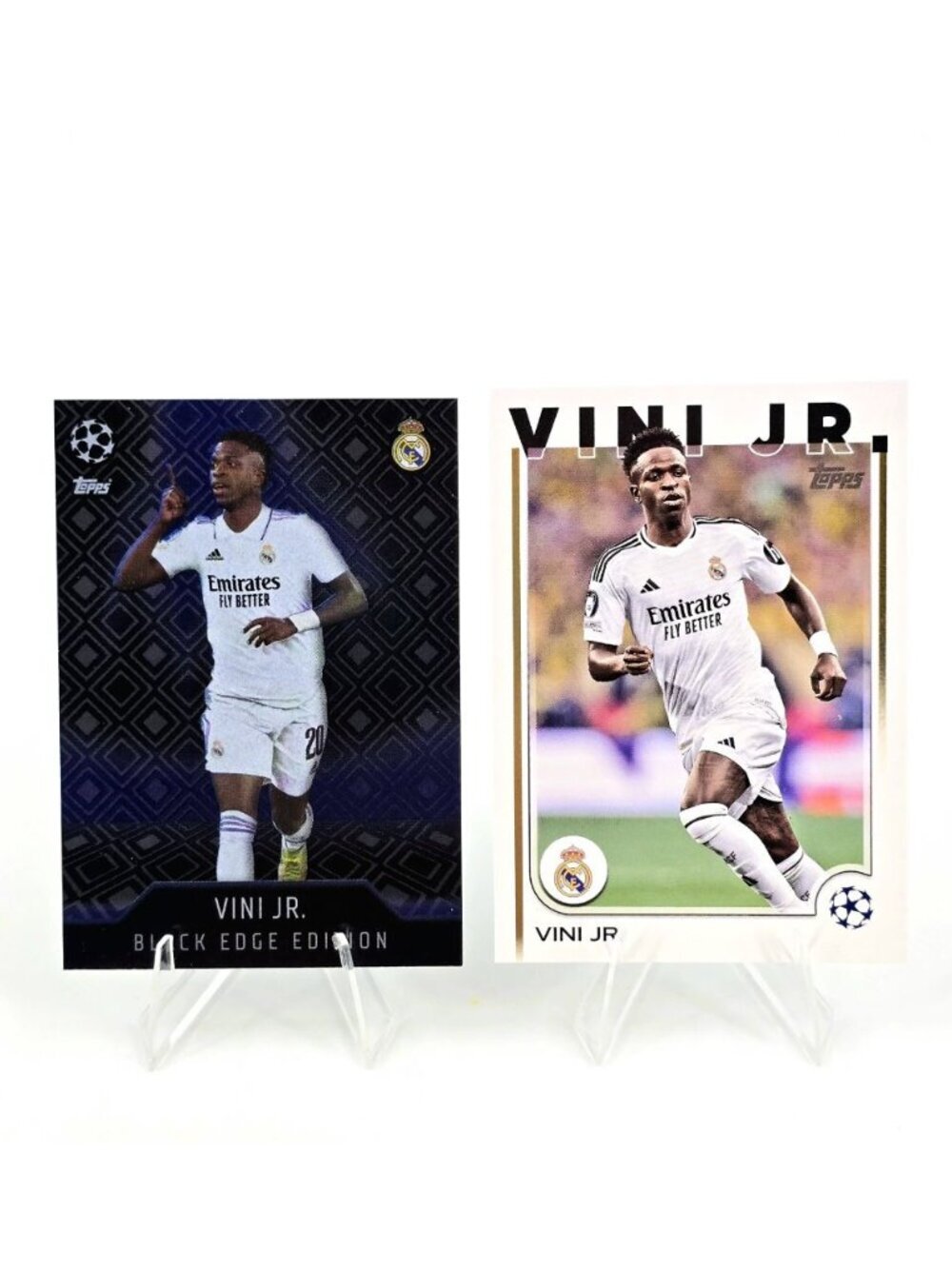 2021-22 Topps Match Attax UEFA Black Edge Edition Vinicius Junior + UEFA Club #7